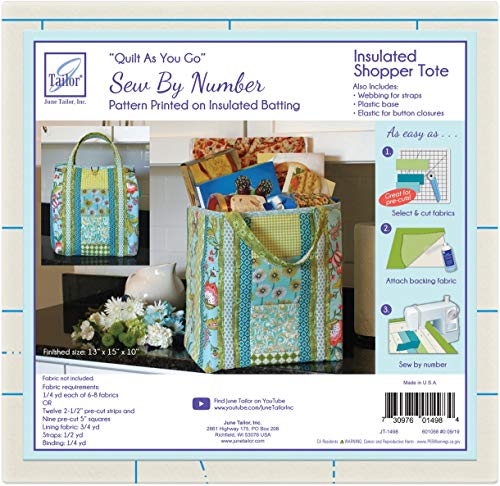 Load image into Gallery viewer, June Tailor Inc Quilt As You Go Insulated Shoppers Tote QAYG Sew/Nbr InsulatedShopTote
