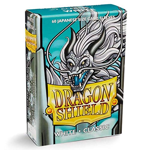 Arcane Tinmen ATM10605 59 x 86 mm Dragon Shield Japanese Deck Protectors - White44; 60 Per Pack