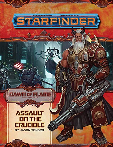 Load image into Gallery viewer, Paizo Inc. Starfinder Adventure Path #18: Assault on The Crucible (Dawn of Flame 6 of 6)
