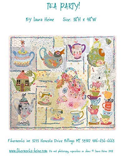 Load image into Gallery viewer, Tea Party Collage Quilt Pattern by Laura Heine
