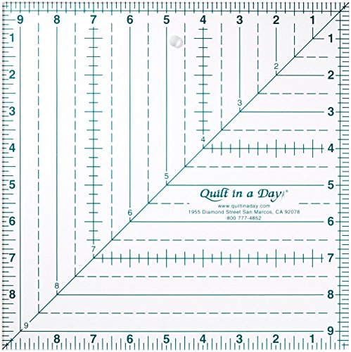 Load image into Gallery viewer, Quilt in a Day 9 1/2 Inch by 9 1/2 Inch Square Up Ruler
