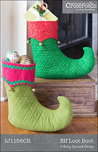 Load image into Gallery viewer, Indygo Junction Christmas Elf Loot Boot Sewing Pattern
