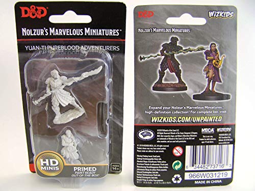 Load image into Gallery viewer, Dungeons &amp; Dragons Nolzur`s Marvelous Unpainted Miniatures: W9 Yaun-Ti Purebloods
