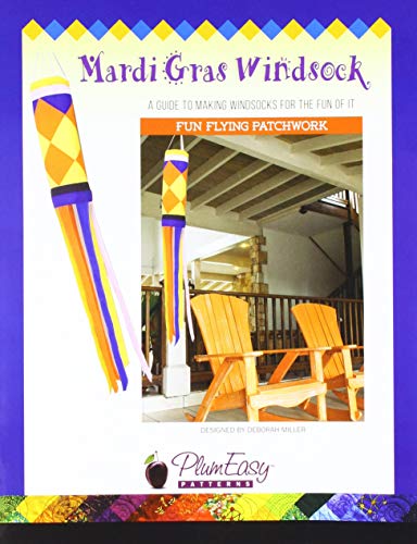 Load image into Gallery viewer, PlumEasy Patterns Mardi Gras Windsock
