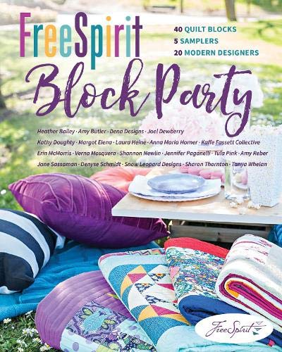 Load image into Gallery viewer, FreeSpirit Block Party: 40 Quilt Blocks, 5 Samplers, 20 Modern Designers
