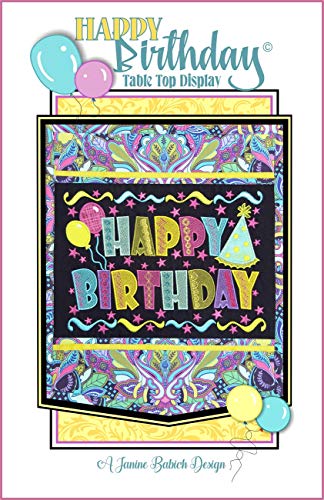 Load image into Gallery viewer, Janine Babich Designs Happy Birthday Table Top Display pattern
