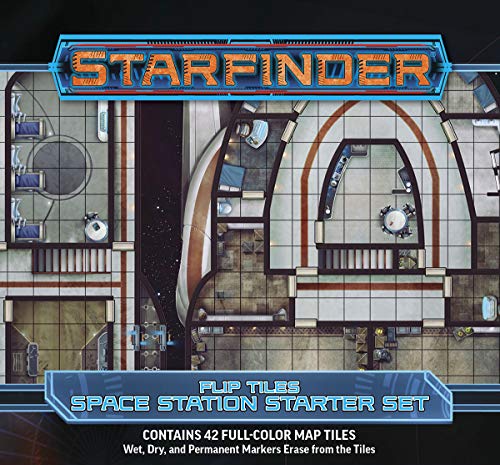 Load image into Gallery viewer, Paizo Starfinder Flip-Tile: Space Station Starter Set
