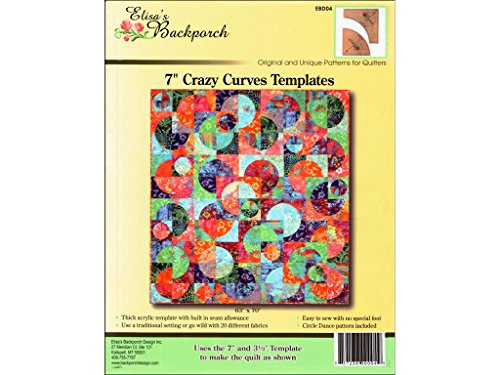 Load image into Gallery viewer, Elisa&#39;s Backporch Design Elisa&#39;s Backporch Template 7&quot; Crazy Curves Elisas7CrazyCurvesTemplate
