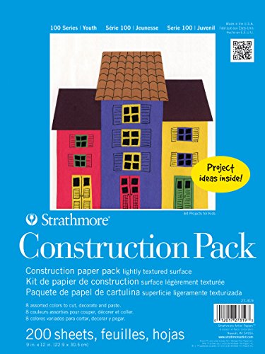 Load image into Gallery viewer, Strathmore (27-319 STR-27-319 200 Sheet Kids Construction Paper Pack, 9 by 12&quot;
