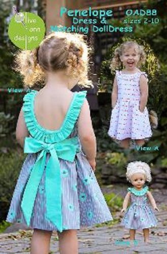 Load image into Gallery viewer, Penelope Dress - Sewing Pattern by Olive Ann Designs OAD88
