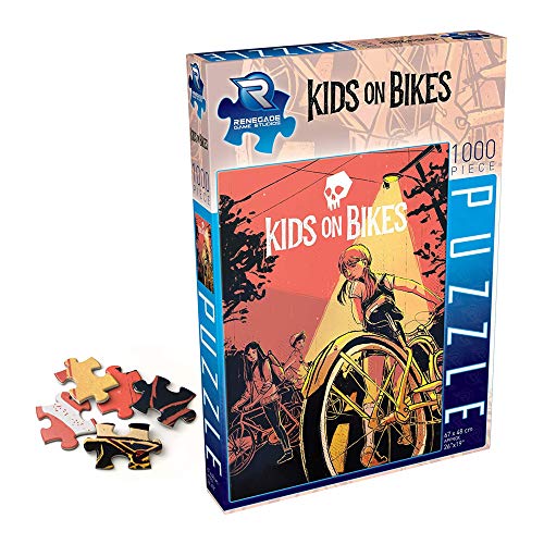 Load image into Gallery viewer, Renegade Game Studios 1000 Piece Jigsaw Puzzle - Kids on Bikes, 26 x 19 inches, Features Art from The Critically Acclaimed Game, Kids on Bike, Age 10 &amp; Up (RGS2153)
