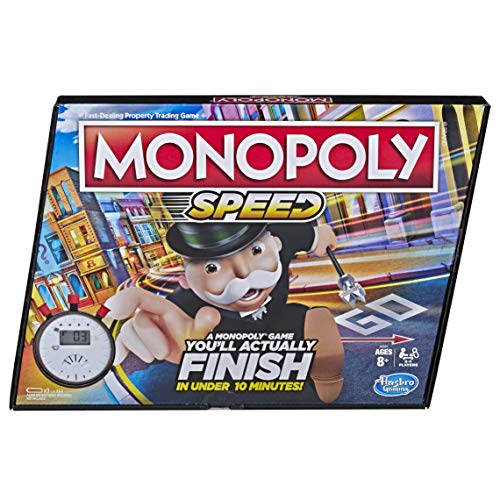 Load image into Gallery viewer, MONOPOLY Speed Board Game, Play in Under 10 Minutes, Fast-Playing Board Game for Ages 8 and Up, Game for 2-4 Players
