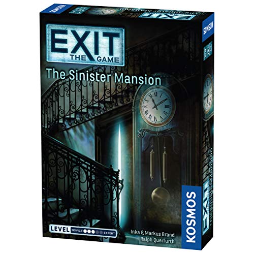 Load image into Gallery viewer, Thames &amp; Kosmos Exit: The Sinister Mansion | Exit: The Game - A Kosmos Game | Family-Friendly, Card-Based at-Home Escape Room Experience for 1 to 4 Players, Ages 12+, Black, Standard
