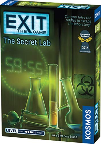 Load image into Gallery viewer, Exit: The Secret Lab | Exit: The Game - A Kosmos Game | Kennerspiel Des Jahres Winner | Family-Friendly, Card-Based at-Home Escape Room Experience for 1 to 4 Players, Ages 12+
