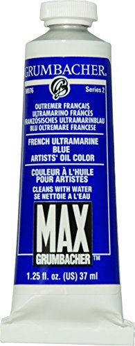 Load image into Gallery viewer, Grumbacher Max Water Miscible Oil Paint, 37ml/1.25 oz, French Ultramarine Blue
