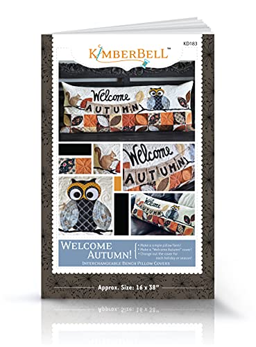 Load image into Gallery viewer, Kimberbell Bench Pillow Sewing (16&quot; x 38&quot;, Welcome Autumn)
