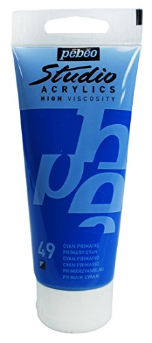 Load image into Gallery viewer, PEBEO - Acrylic Fine Studio Acrylics - Primary Cyan - Primary Cyan 100ml/3.38oz
