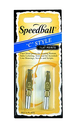 Load image into Gallery viewer, Speedball 11031021 C0/C1 Pen Nibs (1 Each per Card), Silver, 1

