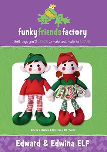 Load image into Gallery viewer, Funky Friends Factory Edward &amp; Edwina Elf Pattern
