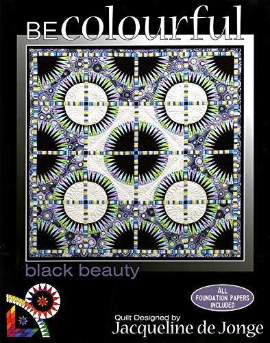 Load image into Gallery viewer, Black Beauty Paper Pieced Quilt Pattern by Jacqueline de Jong
