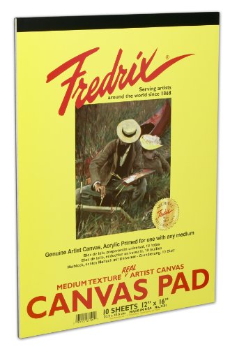 Fredrix 3503 White Canvas Pad, 18