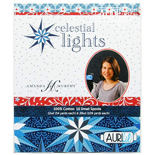 Load image into Gallery viewer, Aurifil USA Celestial Lights Collection 12wt and 28wt 10 Small Spools Thread, Multiple
