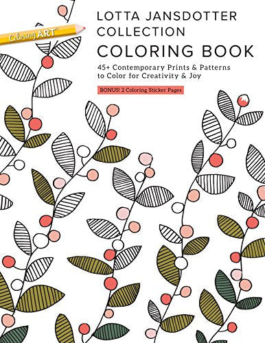 Load image into Gallery viewer, Lotta Jansdotter Collection Coloring Book: 45+ Contemporary Prints &amp; Patterns to Color for Creativity &amp; Joy
