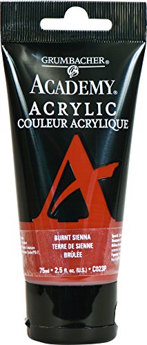 Load image into Gallery viewer, Grumbacher Academy Acrylic Paint, 75ml/2.5 Ounce Plastic Tube, Burnt Sienna (C023P)
