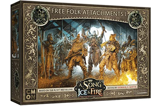 Load image into Gallery viewer, A Song of Ice and Fire Tabletop Miniatures Game Free Folk Attachments I Box Set | Strategy Game for Teens and Adults | Ages 14+ | 2+ Players | Average Playtime 45-60 Minutes | Made by CMON
