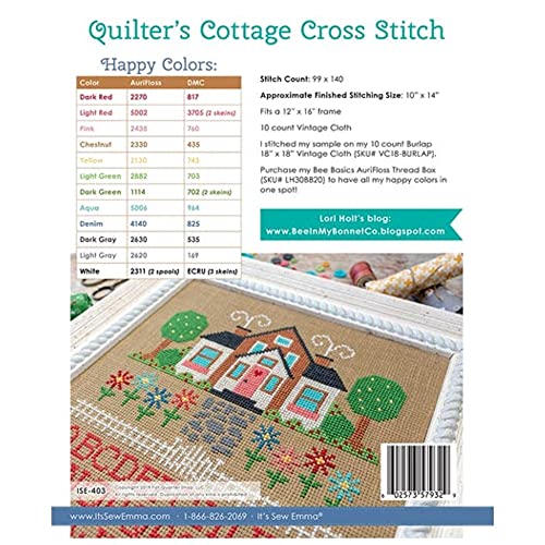 Load image into Gallery viewer, It&#39;s Sew Emma Quilters Cottage Cross Stitch pattern
