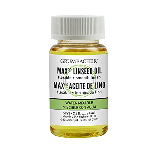 Load image into Gallery viewer, Grumbacher Linseed Oil Medium for MAX Water-Mixable Oil Paints, 2-1/2 Oz. Jar, #5922
