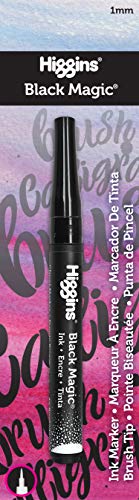 Load image into Gallery viewer, Higgins Black Magic Softliner Pump Marker, Brush Nib, Black Ink, 1 Each
