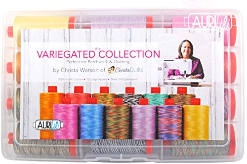 Load image into Gallery viewer, Variegated Collection Aurifil Thread Kit by Christa Watson 12 Large Spools 50 Weight CW50VC12, Assorted
