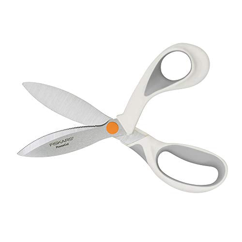 Load image into Gallery viewer, Fiskars Crafts PowerCut Softgrip Shears, 8, White/Gray
