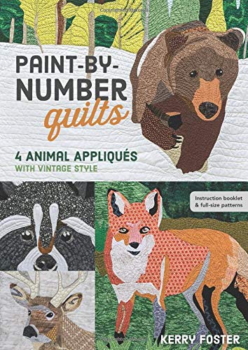 Load image into Gallery viewer, Paint-by-Number Quilts: 4 Animal Appliqués with Vintage Style
