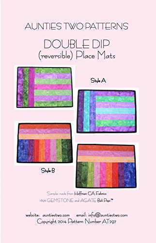 Load image into Gallery viewer, Double Dip Reversible Place Mats by Aunties Two Patterns AT297
