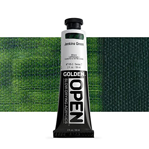 Load image into Gallery viewer, Open 2 Oz Acrylic Color Paint Color: Jenkin Green
