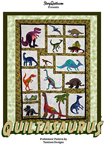 Load image into Gallery viewer, StoryQuilts.com Quiltasaurus Pattern
