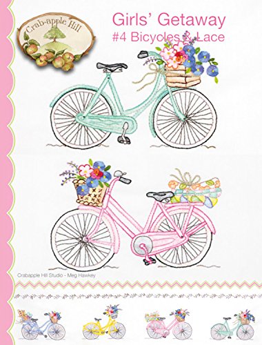 Load image into Gallery viewer, Crab-Apple Hill Girls&#39; Getaway #4 Bicycles and Lace Pattern (2556)
