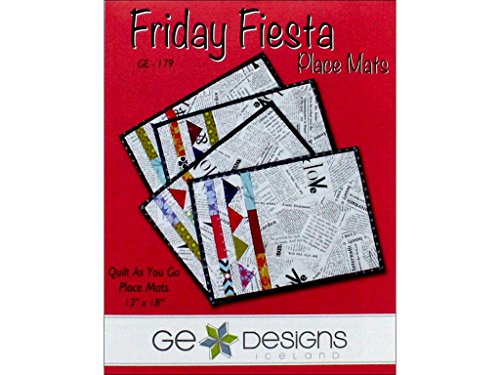 CM Designs GE Designs Friday Fiesta Place Mats Ptrn