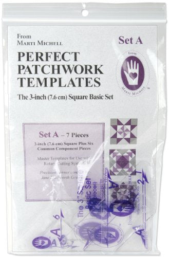 Load image into Gallery viewer, Marti Michell Perfect Patchwork Template-Set A - 3&quot; Basic Square Set 7/Pkg
