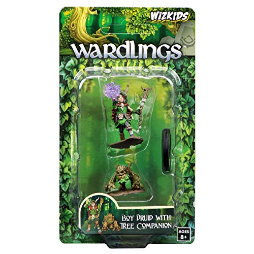 Load image into Gallery viewer, WizKids Wardlings RPG Figures: Boy Druid &amp; Tree Creature
