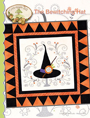 Load image into Gallery viewer, The Bewitching Hat Embroidery Pattern by Meg Hawkey From Crabapple Hill Studio #353 35.5&quot; x 35.5&quot;
