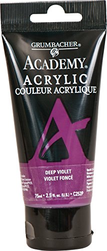 Load image into Gallery viewer, Grumbacher Academy Acrylic Paint, 75ml/2.5 Ounce Plastic Tube, Deep Violet (C252P)
