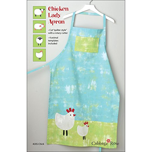 Load image into Gallery viewer, Cabbage Rose &quot;Chicken Lady Apron&quot; Sewing Pattern
