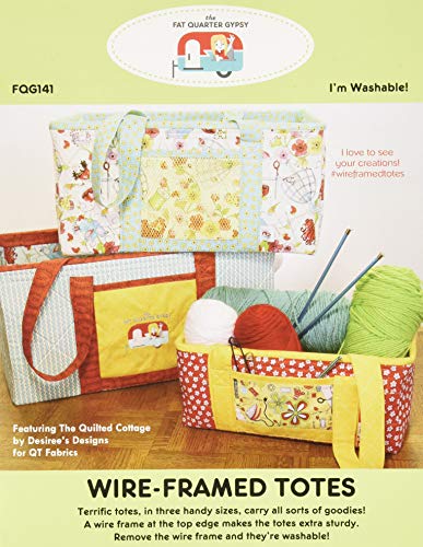 Load image into Gallery viewer, Fat Quarter Gypsy Wire-Framed Totes Pattern
