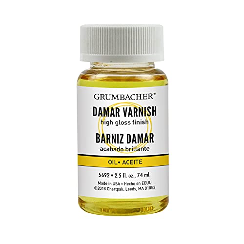 Load image into Gallery viewer, Grumbacher Damar Final Varnish for Oil Paintings, 2-1/2 Oz. Jar, #5692
