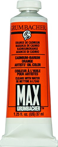 Load image into Gallery viewer, Grumbacher Max Water Miscible Oil Paint, 37ml/1.25 oz, Cadmium Orange
