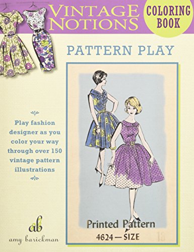 Load image into Gallery viewer, Vintage Notions Coloring Book: Pattern Play
