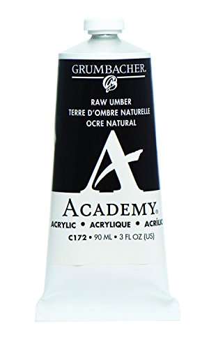 Load image into Gallery viewer, Grumbacher Academy Acrylic Paint, 90ml/3 oz Metal Tube, Raw Umber
